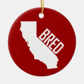 California Bred Keramisch Ornament (Voorkant)