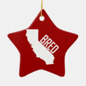 California Bred Keramisch Ornament (Voorkant)