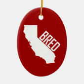 California Bred Keramisch Ornament (Voorkant)
