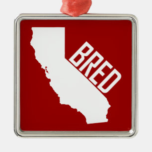 California Bred Metalen Ornament
