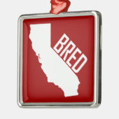California Bred Metalen Ornament (Links)
