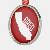 California Bred Metalen Ornament (Links)
