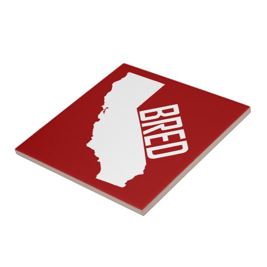 California Bred Tegeltje (Zijkant)