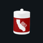 California Bred Theepot<br><div class="desc">Veel mensen verhuizen hier omdat het goed is... geweldige. Laat ze weten dat je nooit ergens bent verhuisd.</div>