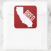 California Bred Vierkante Sticker (Tas)