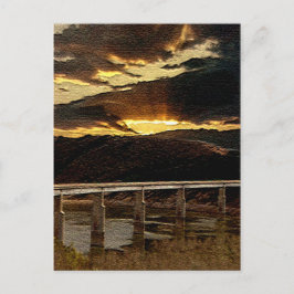 California Bridge Sunrise Briefkaart