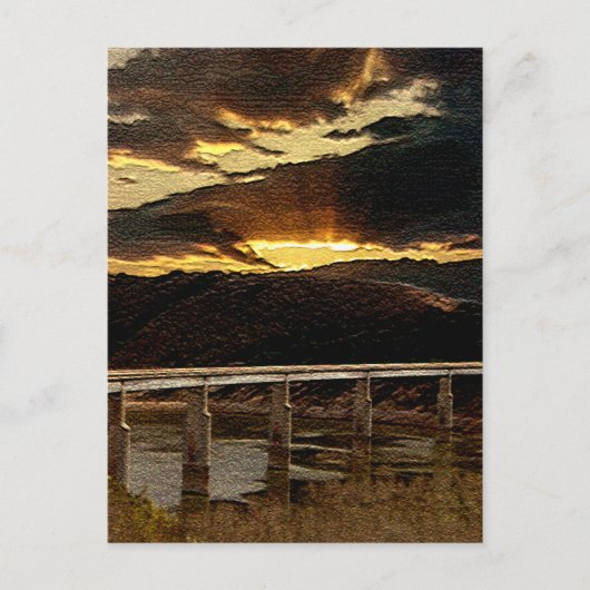 California Bridge Sunrise Briefkaart (Voorkant)