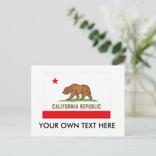 CALIFORNIA BRIEFKAART (Staand voorkant)