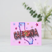 CALIFORNIA BRIEFKAART (Staand voorkant)