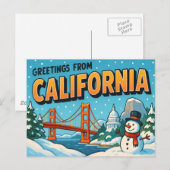 CALIFORNIA Briefkaart (Voorkant / Achterkant)