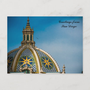 California Building Dome Balboa Park San Diego Briefkaart