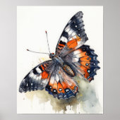 California Butterfly Art Print Poster (Voorkant)