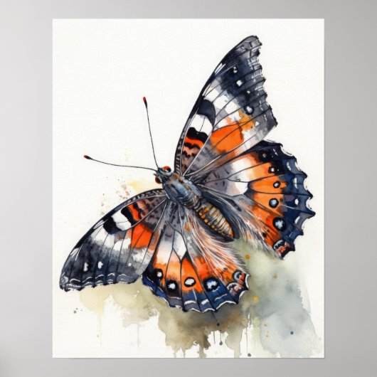 California Butterfly Art Print Poster (Voorkant)
