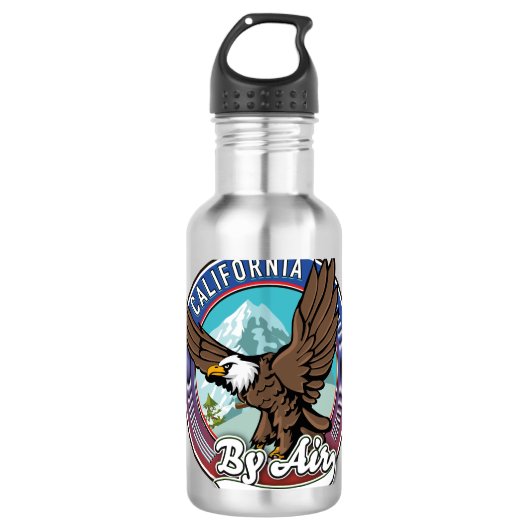 California By Air reispatch Waterfles (Voorkant)