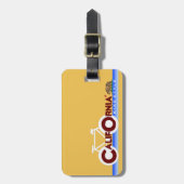 California CA biking state flag Bagagelabel (Voorkant verticaal)