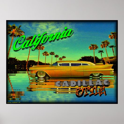 california cadillac - poster (Voorkant)