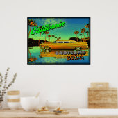 california cadillac - poster (Keuken)