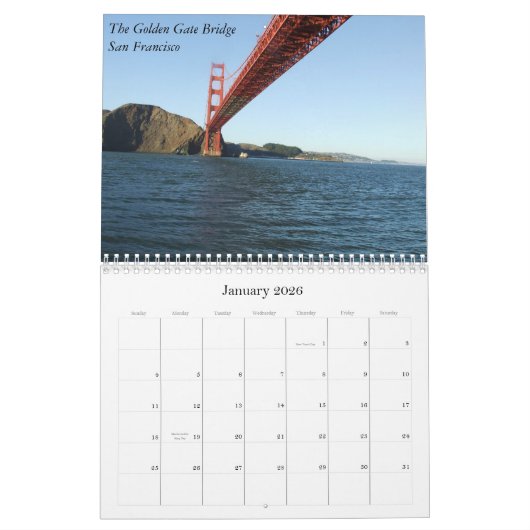 California Calendar, 2012 Travel Calendar CA Kalender (Jan 2026)