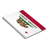 California Cali Republic Beer Flag, US States Note Notitieboek (Rechterzijde)