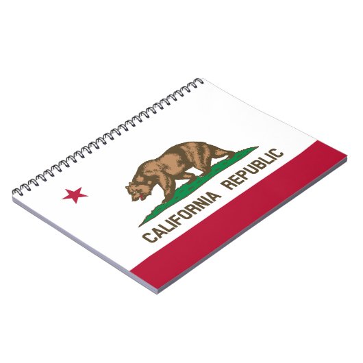 California Cali Republic Beer Flag, US States Note Notitieboek (Linkerzijde)