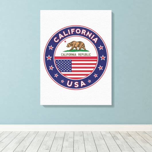 California Canvas Afdruk (Insitu (Houten vloer))