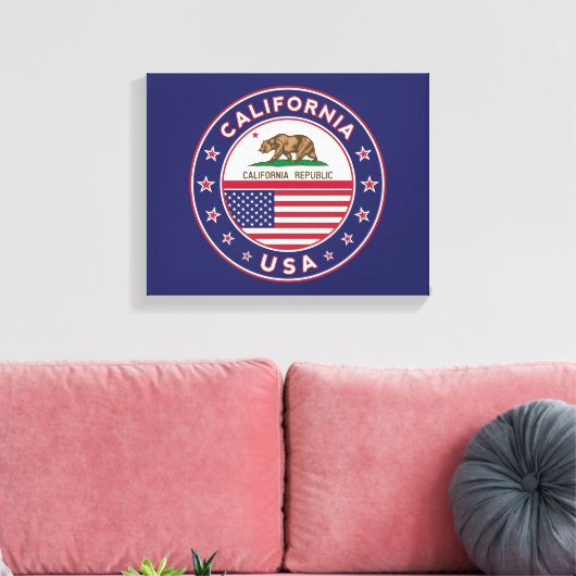 California Canvas Afdruk (Insitu (Woonkamer))