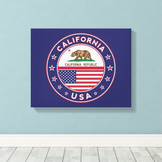 California Canvas Afdruk (Insitu (Houten vloer))