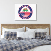 California Canvas Afdruk (Insitu (Slaapkamer))