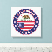 California Canvas Afdruk (Insitu (Houten vloer))