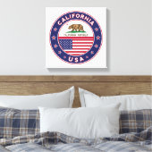 California Canvas Afdruk (Insitu (Slaapkamer))