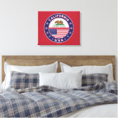 California Canvas Afdruk (Insitu (Slaapkamer))
