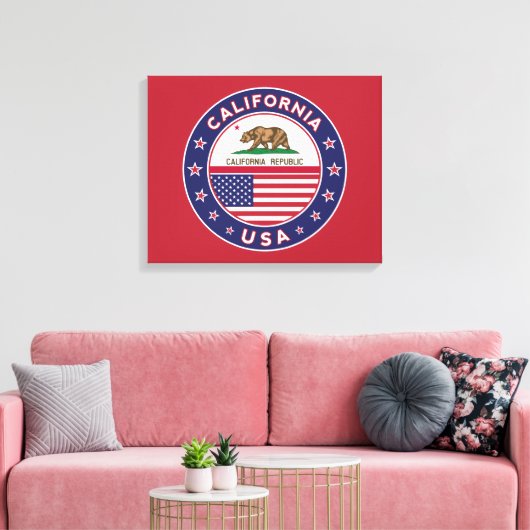 California Canvas Afdruk (Insitu (Woonkamer))