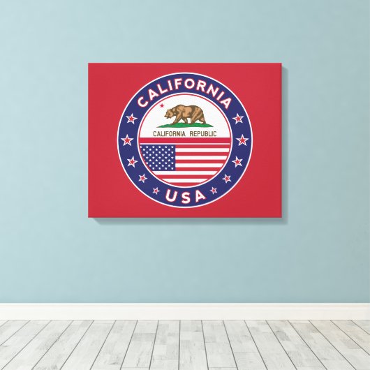 California Canvas Afdruk (Insitu (Houten vloer))