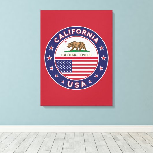 California Canvas Afdruk (Insitu (Houten vloer))