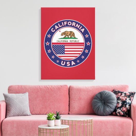 California Canvas Afdruk (Insitu (Woonkamer))