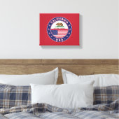 California Canvas Afdruk (Insitu (Slaapkamer))