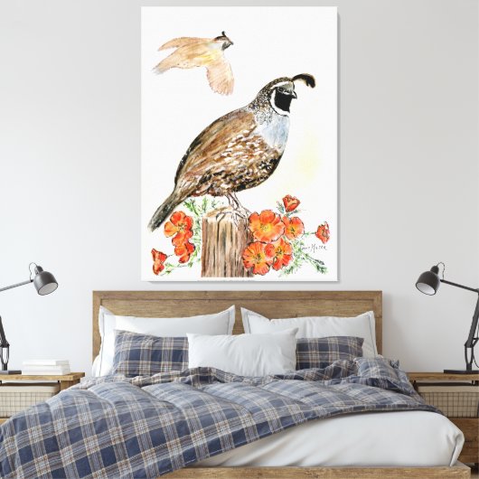 California Canvas afdrukken (Insitu (Slaapkamer))