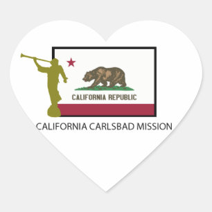 CALIFORNIA CARLSBAD MISSIE LDS CTR HART STICKER