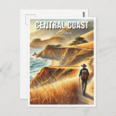 California Central Coast Hiker Briefkaart (Voorkant / Achterkant)