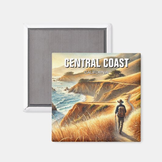 California Central Coast Hiker Magneet (Voorkant / Achterkant)