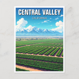 California Central Valley Briefkaart