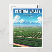 California Central Valley Briefkaart (Voorkant / Achterkant)