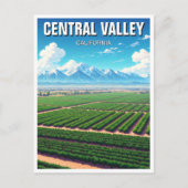 California Central Valley Briefkaart (Voorkant)