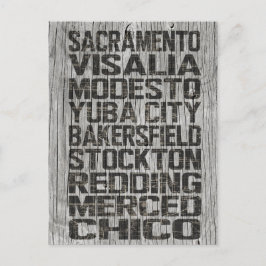 California Central Valley Briefkaart