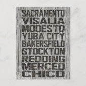 California Central Valley Briefkaart (Voorkant)