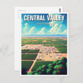 California Central Valley Briefkaart (Voorkant / Achterkant)