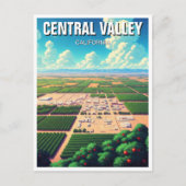 California Central Valley Briefkaart (Voorkant)