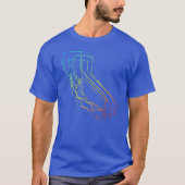 california chill blur t-shirt (Voorkant)