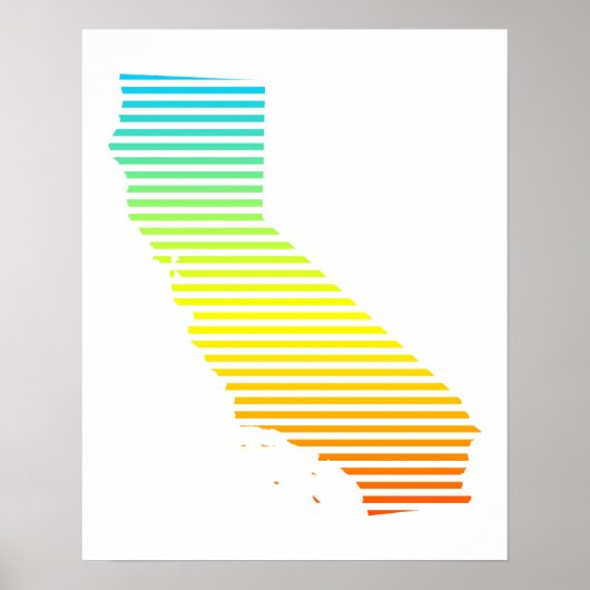 california chill fade poster (Voorkant)