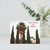 CALIFORNIA CHRISTMAS GREETING briefkaart (Staand voorkant)